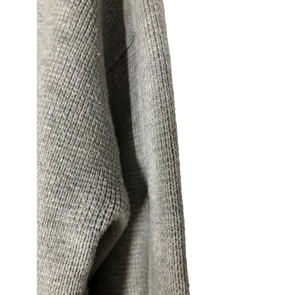 Victor Alfaro Mock Neck Sweater Oversized Gray XL